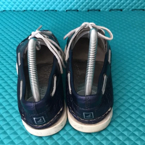 SPERRY Women Top Sider Metallic Boat Blue Shoes | 8.5 - Picture 4 of 13